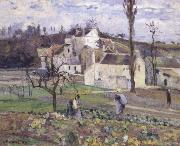 Camille Pissarro Cabbage patch near the village oil painting reproduction